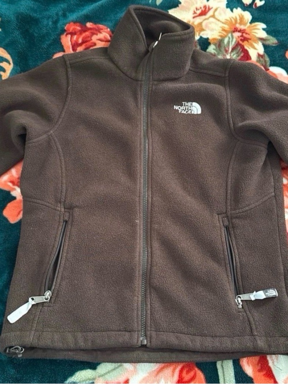 The North Face Kids Brown Full-Zip Fleece Jacket